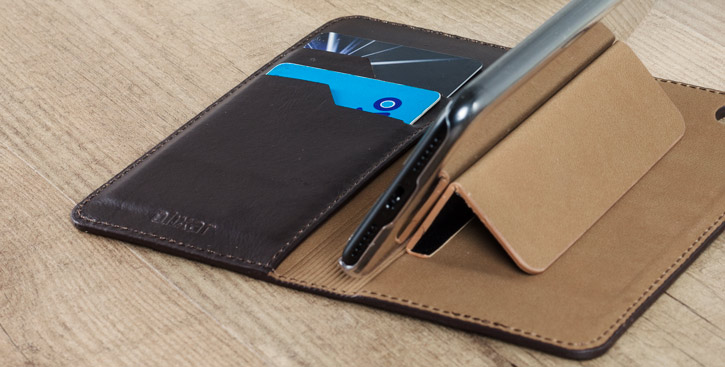 Olixar Genuine Leather OnePlus 3T / 3 Executive Wallet Case - Brown